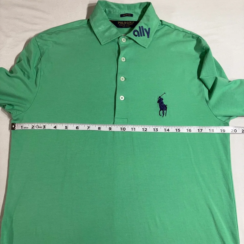 Ralph Lauren Polo Golf‎ Mens Small Green Stretch Lisle Polo Shirt Ally Odyssey